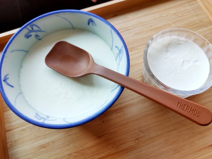 Steamed Hot Milk Pudding with Ginger syrup