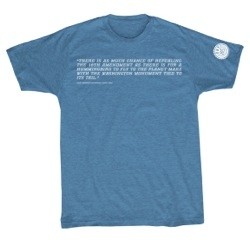 Shirt- Blue Quote