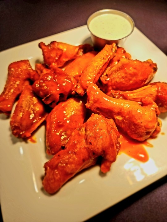 Traditional Buffalo Chicken Wings with Bleu Cheese
