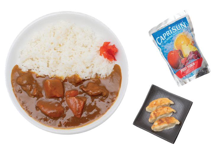 Kids curry rice w/ Gyoza