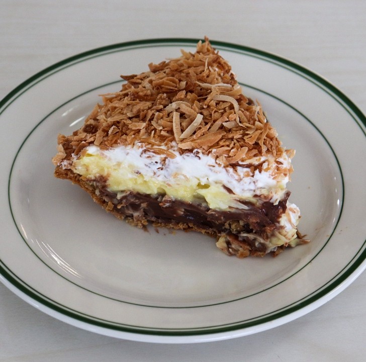 Coconut-Chocolate Cream Pie (Slice)