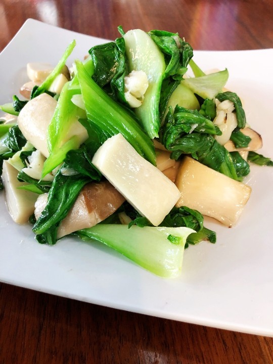 Oyster Mushroom w/ Bok Choy