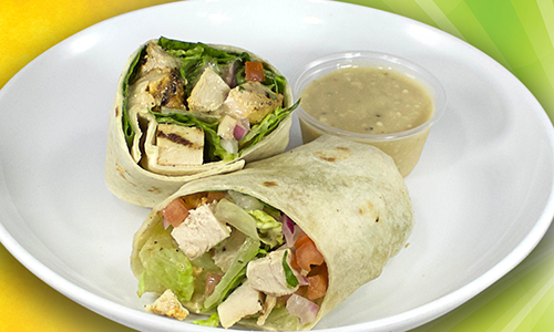 Half Chicken Caesar Wrap