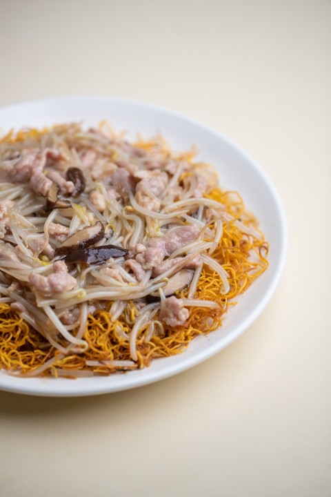 肉絲兩麵王 Crispy Noodles with Shredded Pork