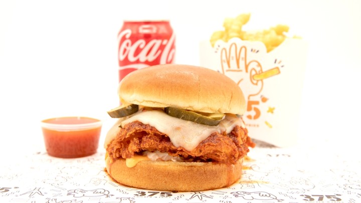 375 Hot Chicken Sandwich Combo