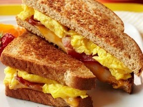 Meat Egg & Cheese Breakfast Sandwich