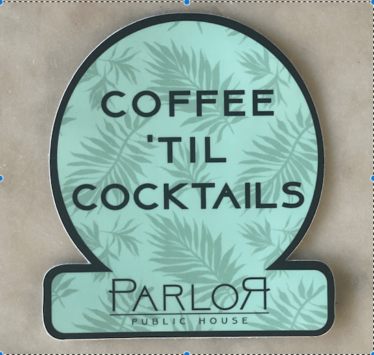 Coffee 'Til Cocktails Sticker