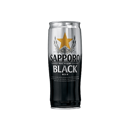 Black Sapporo Can