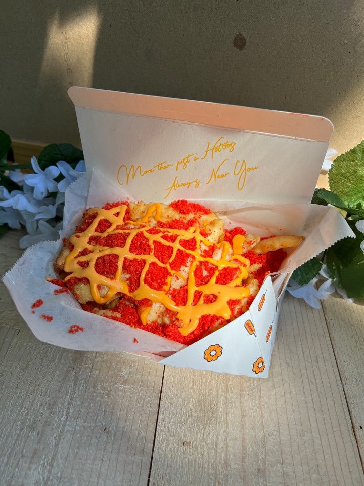 Hot Cheeto Crumbs Fries