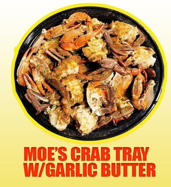 Mo's Garlic Butter Blue Crab Tray