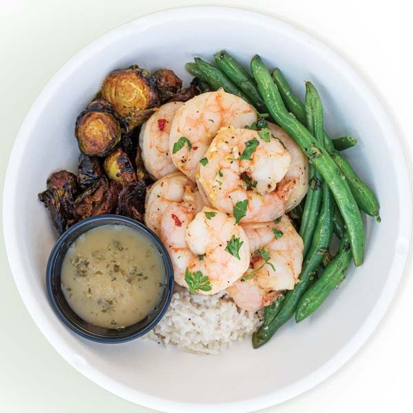 Citrus Garlic Shrimp Bowl