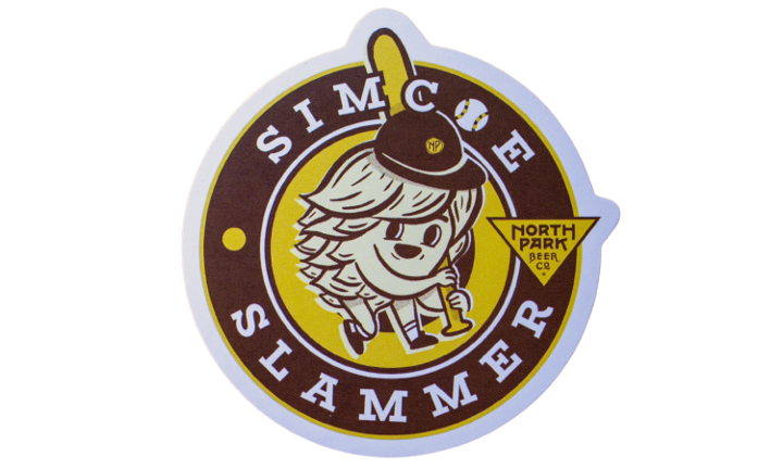 SIMCOE SLAMMER STICKER