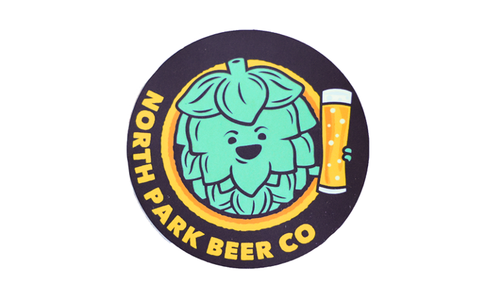 BEER BUDDY CIRCLE LOGO STICKER