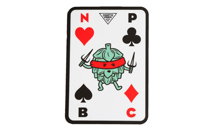 DISCIPLES OF FU! NPBC PLAYING CARD STICKER