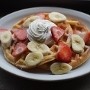 Strawberry Banana Waffles