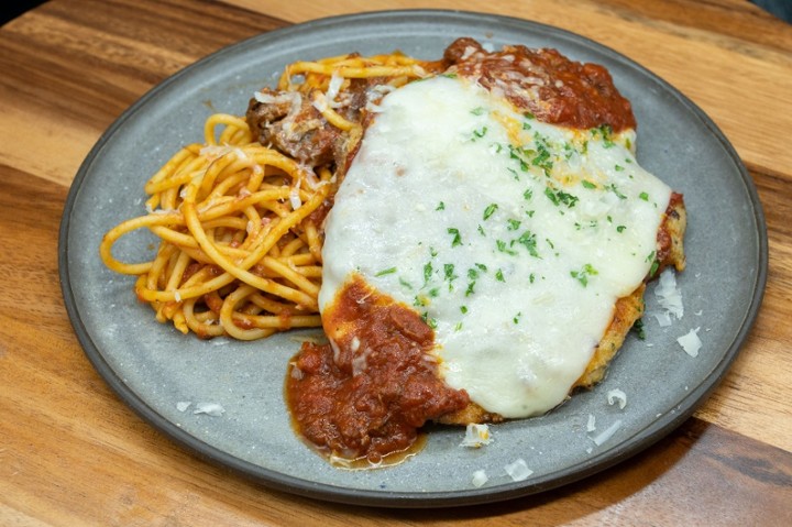 Chicken Parm & Spaghetti