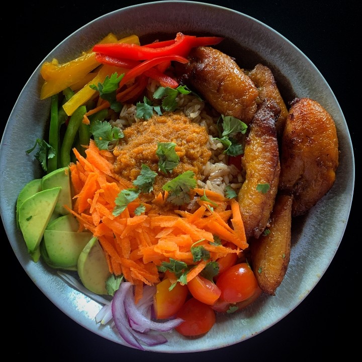 Burkinabé Plantain + Avocado Bowl