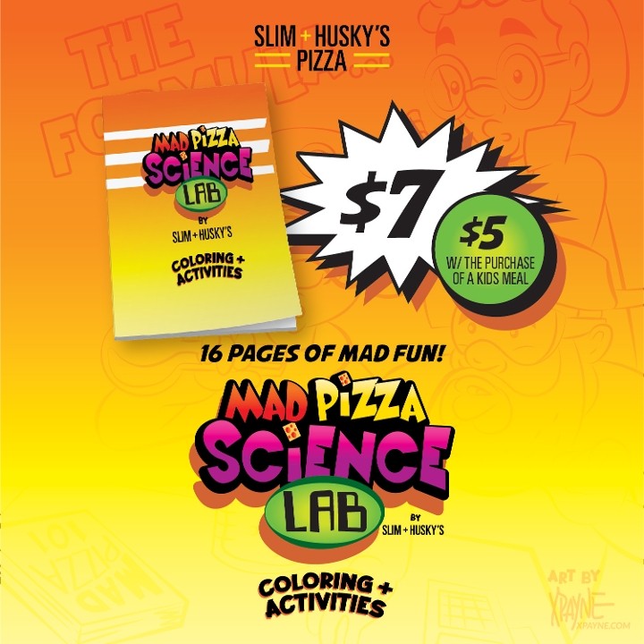 MAD PIZZA SCIENCE LAB COLORING BOOK