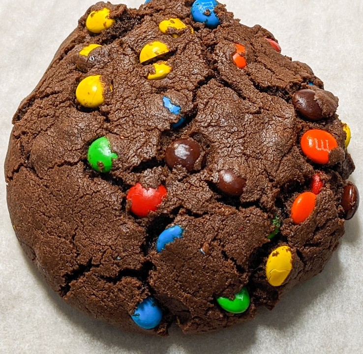 Double Dark chocolate M&M Cookie