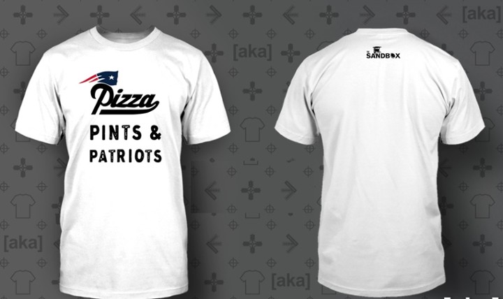 Tshirt - Wht Pizza Pints &Pats