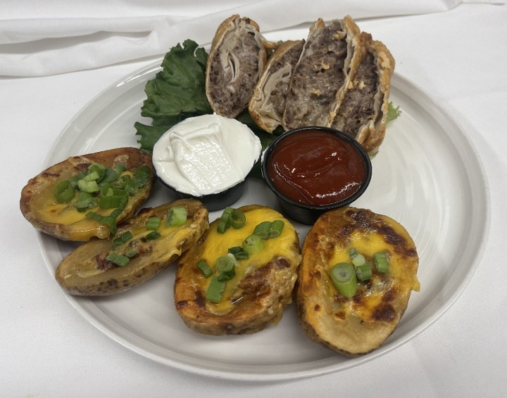 Potato Skin/Philly Cheesesteak Eggroll Combo