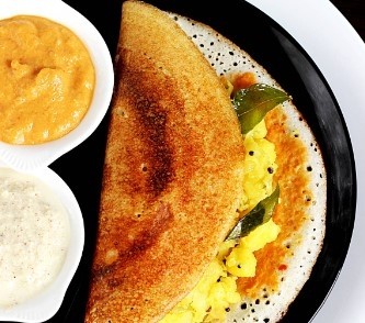 Egg Dosa with masala