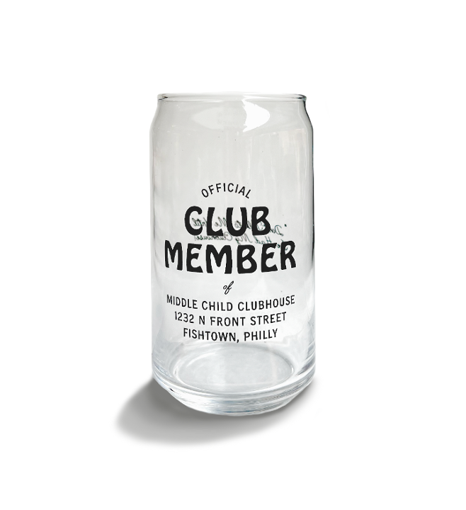 16oz "Official Club Member" Glass