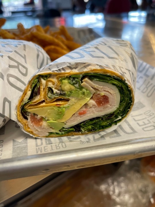 Turkey Avocado Provolone Wrap