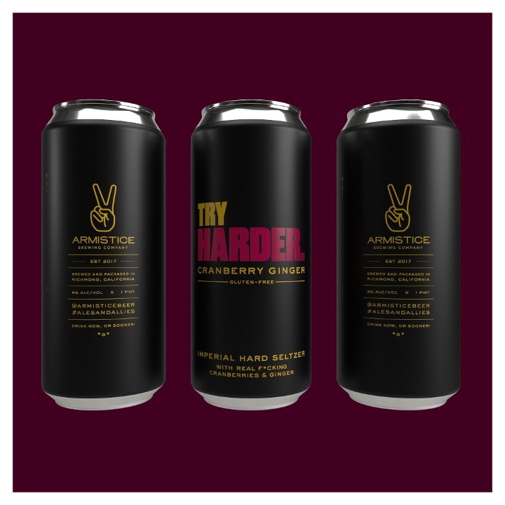 Try Harder Cranberry Ginger -4-Pack