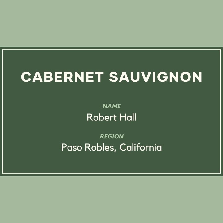 ROBERT HALL CABERNET BOTTLE