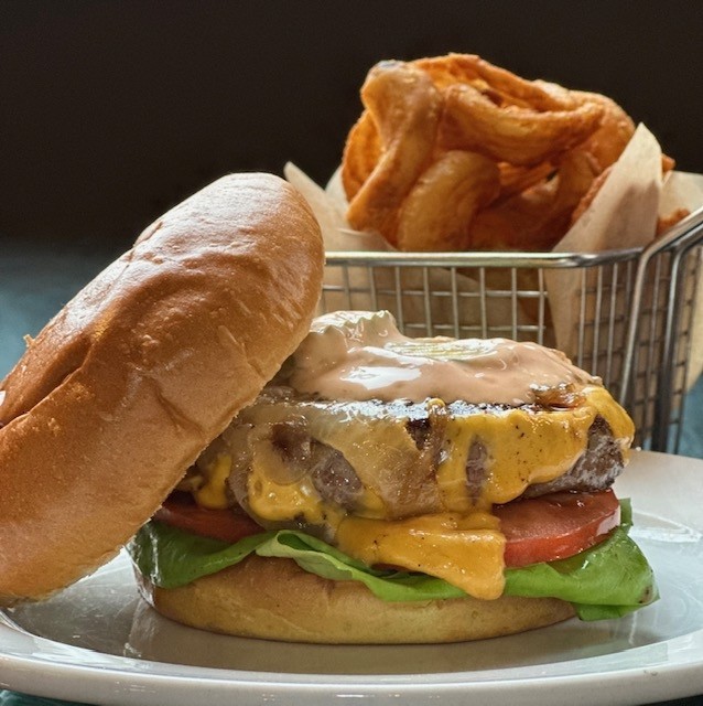 201 Main James Dean Restaurant & Bar The Fried Chickie Run Burger