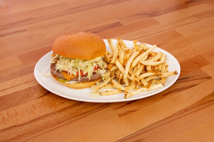 QUINOA PATTY BACKYARD BURGER