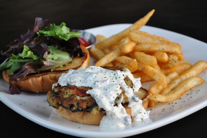 Seafood Portabella Sandwich