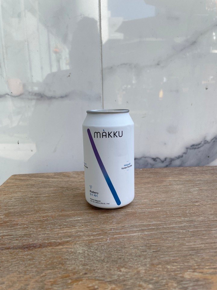 Makku Blueberry, 12oz Can Rice Beer (6% ABV)