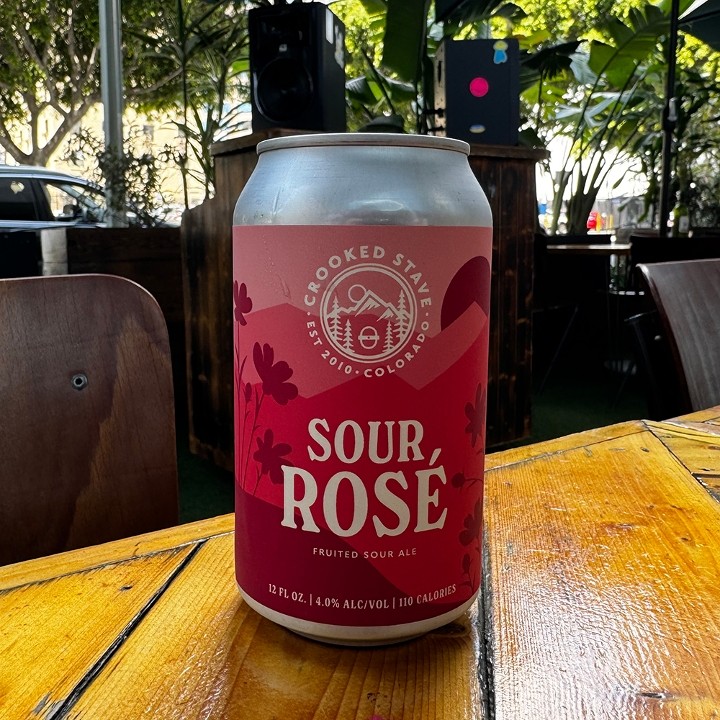 Crooked Stave Sour Rose, 12 oz Beer Can (4.5% ABV)
