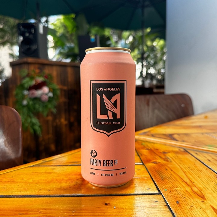 Party Beer LAFC Pilsner, 16 oz Beer Can (% ABV)