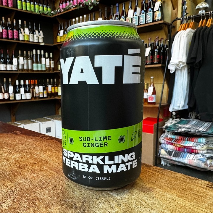 Yate Sub-lime Ginger Yerba Mate, 12 oz Can (0% ABV)