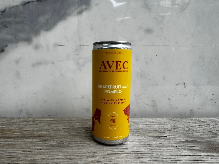 AVEC Grapefruit & Pomelo, 8.54oz Non Alcoholic Can (0% ABV)
