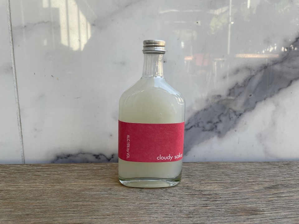Shibata Pink Cloudy Sake, 200 mL Sake Bottle (15% ABV)
