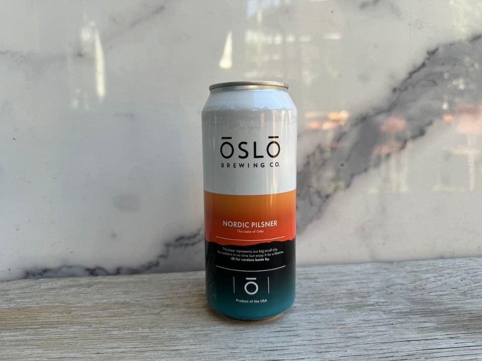 Oslo Nordic Pilsner, 16oz Beer Can (4.7% ABV)