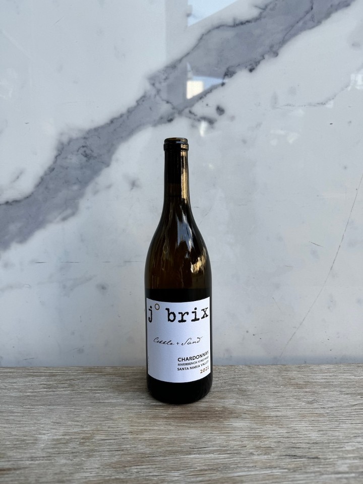 j. Brix Cobble + Sand Chardonnay 2021, 750 mL White Wine Bottle (13.2% ABV)