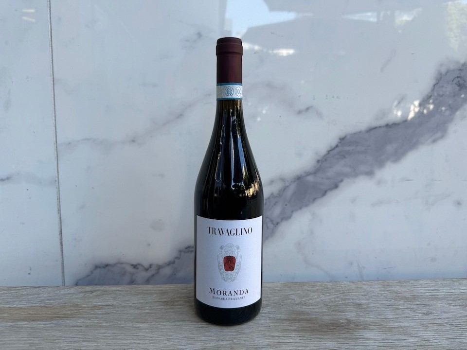 Travaglino Moranda Bonarda Frizzante, 750 mL Sparkling Red Wine Bottle (13.5% ABV)