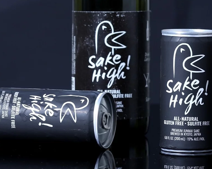 Sake High Junmai, 200 mL Sake Can (15% ABV)