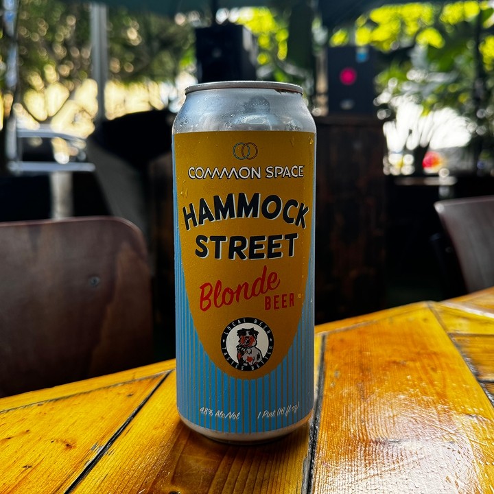 Common Space Hammock Street Lager, 16 oz Beer Can (4.8% ABV)