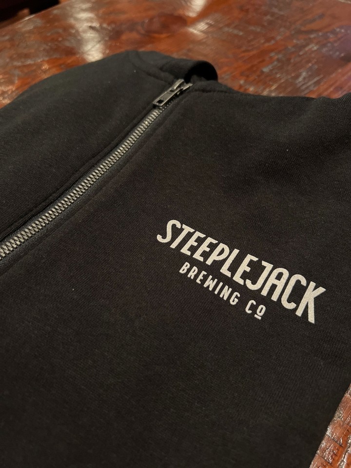 Black Zip-Up Hoodie
