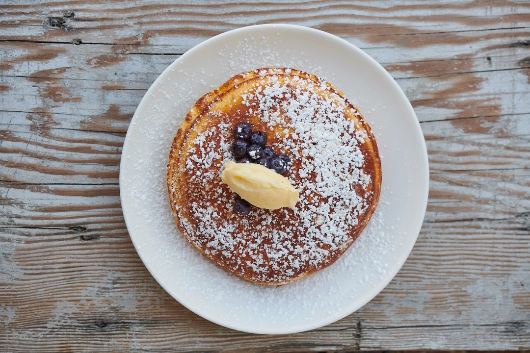 Single Blueberry Buttermilk Pancake