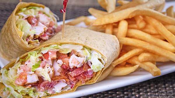 Bacon Ranch Chicken Wrap