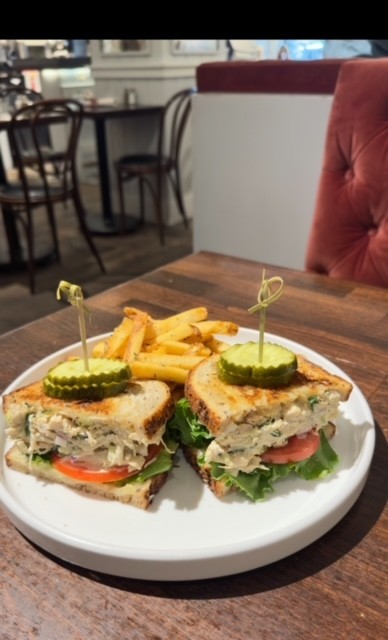 Lemon Basil Chicken Salad Sandwich