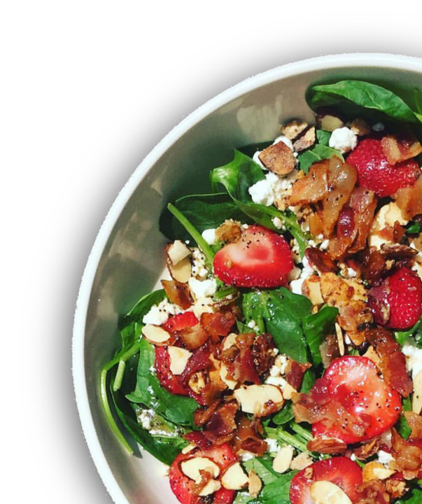 monthly special - strawberry poppyseed salad.