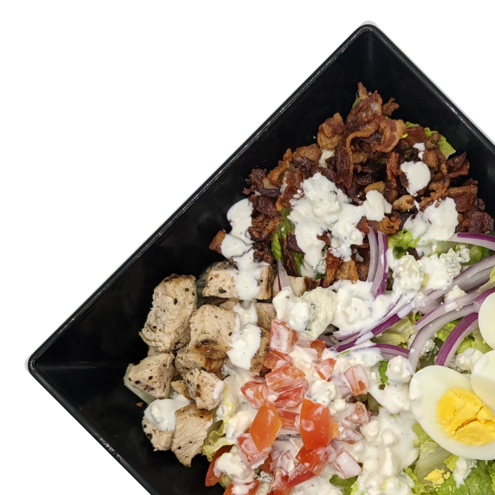 chicken + bacon cobb'd salad.